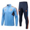 Manchester United Ensemble Sweat d'Entraînement 22-23 Bleu Clair Pour Homme